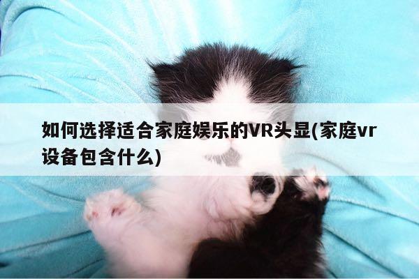 如何选择适合家庭娱乐的VR头显(家庭vr设备包含什么)|jn江南体育登录入口